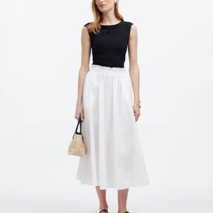 Madewell White Paper Bag Skirt SZ 00